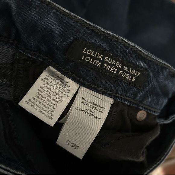 ❤️Lucky Brand Lolita super skinny Blue Skinny Jeans 00/24 - Picture 4 of 10